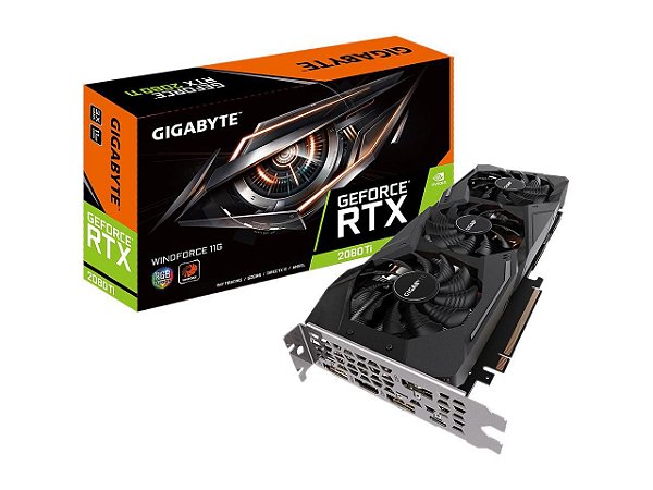 Placa De Vídeo Gigabyte RTX 2080 Ti Windforce 11GB