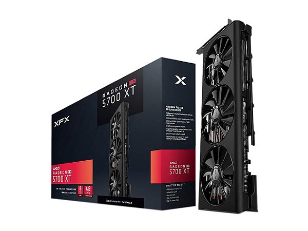 Placa De Vídeo AMD XFX RX 5700 XT Triple Dissipation 8GB