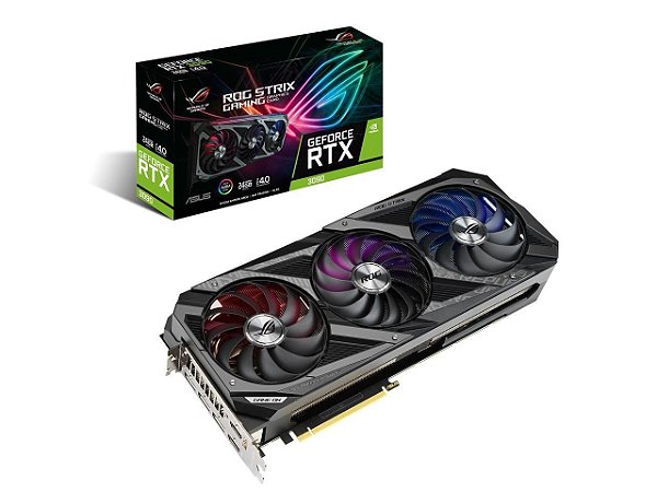 Placa de Vídeo Asus GeForce RTX 3090 24GB - Strix OC