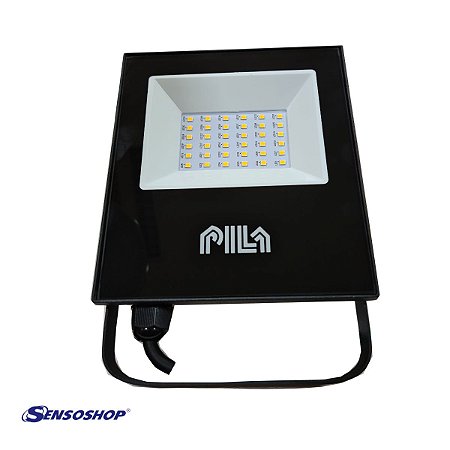 Refletor Led 100w 120-270v Branco Quente Pila