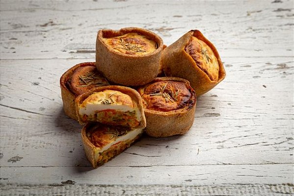 Mini Quiche Integral de Legumes (06 unidades)