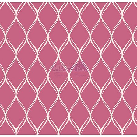 Tecido Tricoline Papel de Parede (Rosé), 100% Algodão, Unid. 50cm x 1,50mt