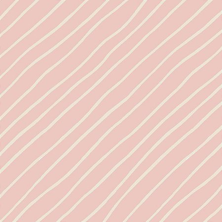 Tricoline Light Pink Diagonal, 100% Algodão, 50cm x 1,50mt