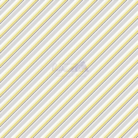 Tricoline Listrado Diagonal Bianca - Cor-07 (Amarelo) , 100% Algodão, Unid. 50cm x 1,50mt
