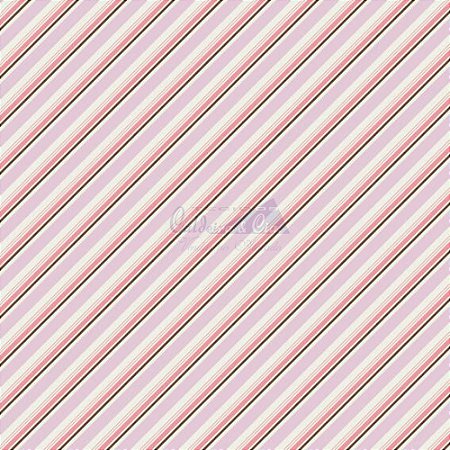 Tricoline Listrado Diagonal Bianca - Cor-01 (Rosa) , 100% Algodão, Unid. 50cm x 1,50mt