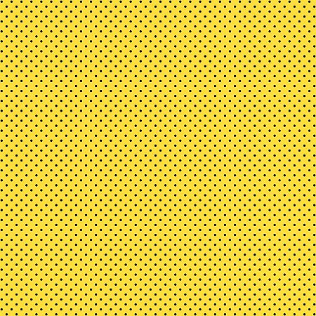 Tricoline Poá Peri Preto F. Amarelo 100%Alg, 50cm x 1,50mt