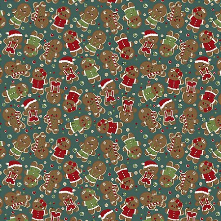 Tricoline Natal Original Christmas 05, 100%Alg, 50cm x 1,50m