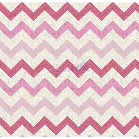 Tricoline Estampado Chevron Nara - Cor-08 (Rosa), 100% Algodão, Unid. 50cm x 1,50mt