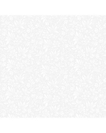 Tricoline Estampado Gerbera(Branco), 100% Algodão, Unid. 50cm x 1,50mt