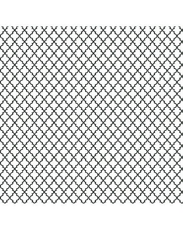 Tricoline Estampado Delicato (Preto), 100% Algodão, Unid. 50cm x 1,50mt