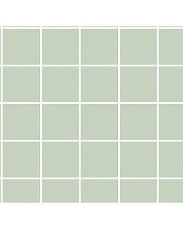 Tricoline Estampado Grid (Verde c/ Branco), 100% Algodão, Unid. 50cm x 1,50mt