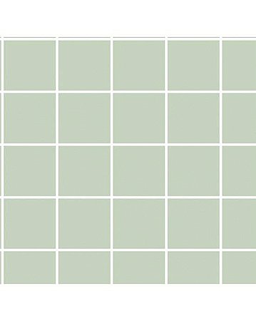 Tricoline Estampado Grid (Verde c/ Branco), 100% Algodão, Unid. 50cm x 1,50mt