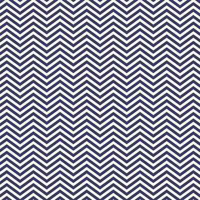 Tecido Tricoline Chevron Marinho, 100% Algodão, 50cm x 1,50m