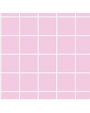 Tricoline Estampado Grid (Rosa c/ Branco) 100% Algodão 50cm x 1,50mt