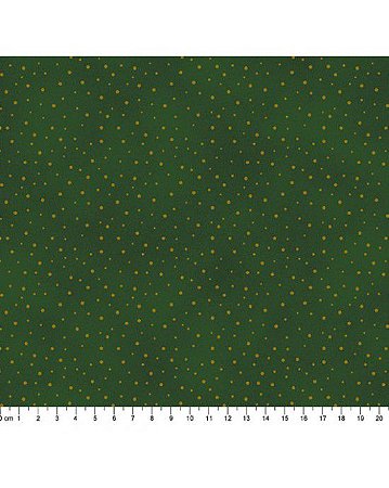 Tricoline Mini poá Natal 52 Verde 100% Algodão 50cm x 1,50mt
