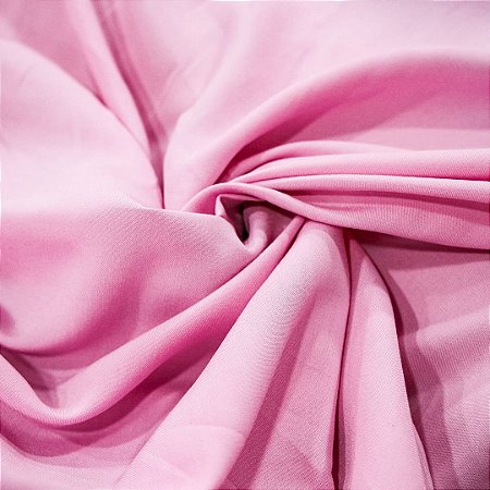 Tecido Viscose lisa (Rosa Claro) 100% Viscose 1mt x 1,40mt