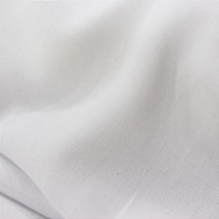 Tecido Viscose lisa (Branco) 100% Viscose 1mt x 1,40mt