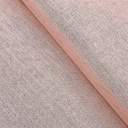 Cotton Linen Liso Rosa Pele, 80%Alg. 20%Linho, 50cm x 1,52mt