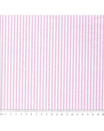 Tricoline Listrado L.227 (Rosa) 100% Algodão 50cm x 1,50mt
