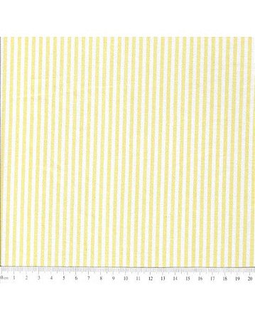 Tricoline Listrado L.227 (Amarelo)100% Algodão 50cm x 1,50mt