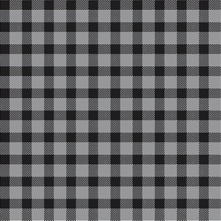 Tricoline Xadrez Peri G Preto, 100%Algodão, 50cm x 1,50mt