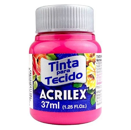 Tinta Para Tecido Acrilex Fosca 37ml - Rosa Escuro