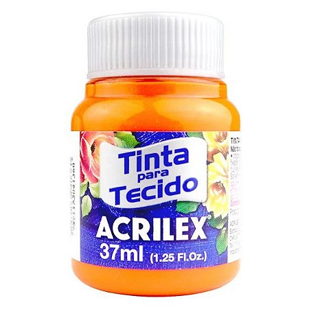 Tinta Para Tecido Acrilex Fosca 37ml - Laranja