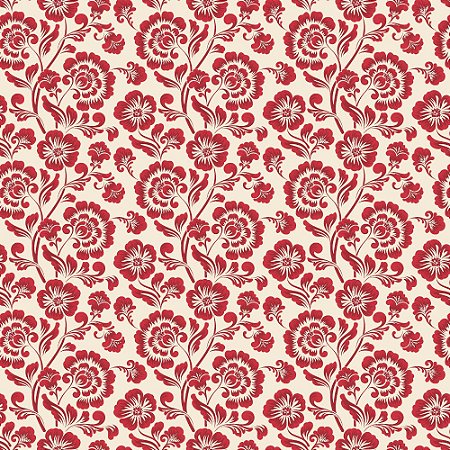 Tricoline Floral Country French 19, 100% Algod, 50cm x 1,50m