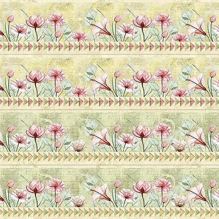 Tricoline Digital Barrado Ciclame, 100% Algodão 50cm x 1,50m