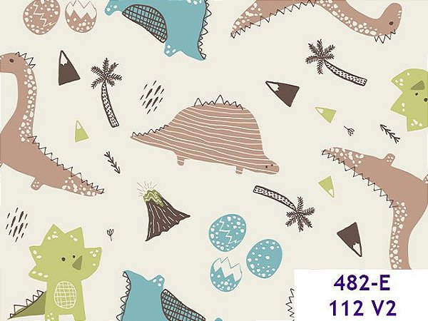 tricoline animal animais dinossauro dino patchwork