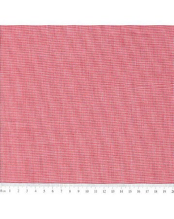 Tricoline Micro Xadrez Fio Tinto (Vermelho) 100% Alg. 50cm x 1,50mt