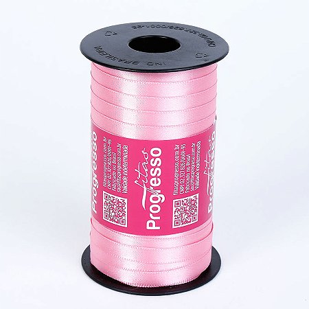 Fita De Cetim Rosa Escuro Progresso CF001 - 7mm - 100 Metros