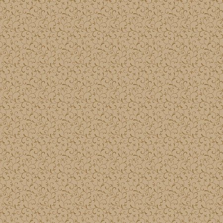 Tricoline Arabesco Café com Leite, 100%Algodão, 50cm x 1,50m