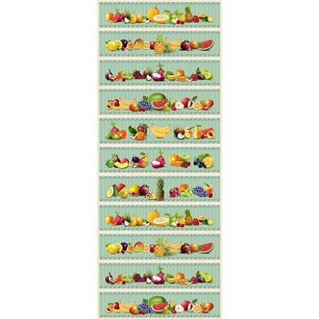 Tricoline Barrado Salada de Frutas F. Tiffany 54cm x 1,50mt