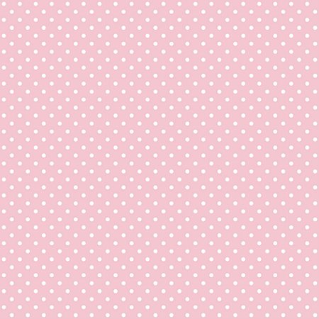 Tricoline Poá Pequeno Branco Fundo Rosa Claro, 50cm x 1,50mt
