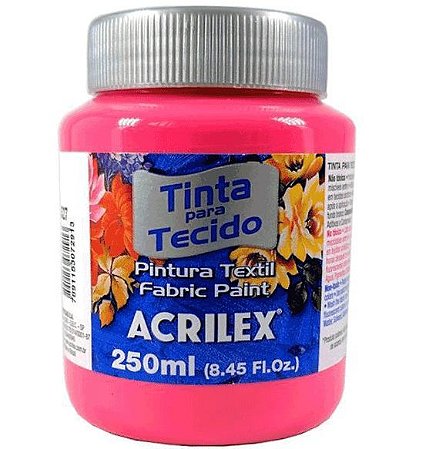 Tinta Para Tecido Acrilex Fosca 250ml - 542 Rosa Escuro