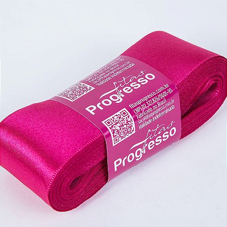 Fita De Cetim Progresso Pink CF009, 38mm - Peça 10mt
