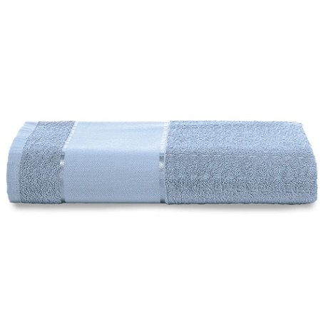 Toalha de Rosto Felpudo Azul, 100% Algodão, 50cm x 80cm