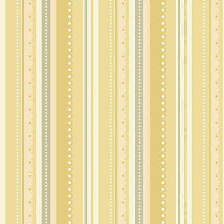 Tricoline Listrado Amarelinho, 100% Algodão, 50cm x 1,50mt