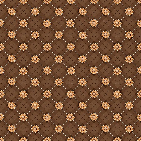 Tricoline Digital Básico Girassóis, 100%Alg, 50cm x 1,50mt