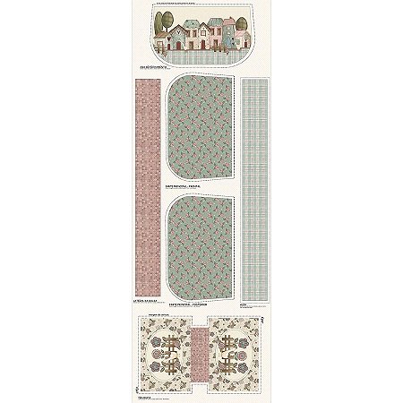 Tricoline Digital Painel Bolsa Vila de Amor, 49cm x 1,50mt
