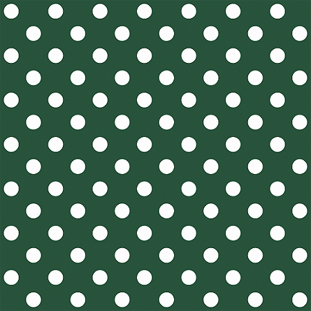 Tricoline Poá Médio Peri Branco F. Verde Musgo, 50cm x 1,50m