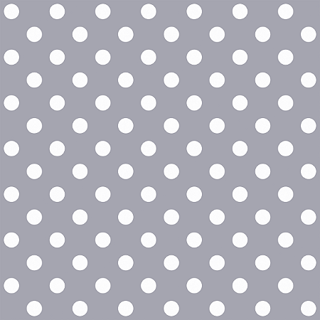Tricoline Poá Médio Peri Branco F. Cinza, 50cm x 1,50mt