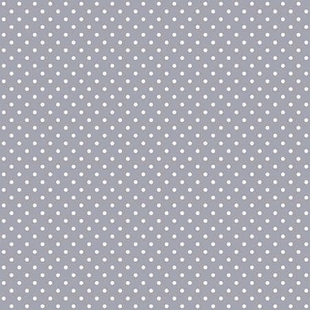 Tecido Tricoline Poá Pequeno Branco F. Cinza, 50cm x 1,50mt