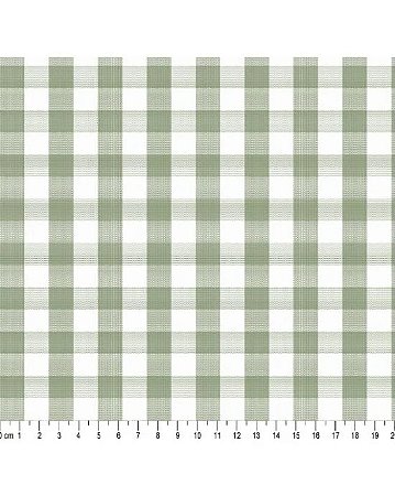 Tricoline Fio Tinto Xadrez 20XM Verde Nalva 50cm x 1,50mt
