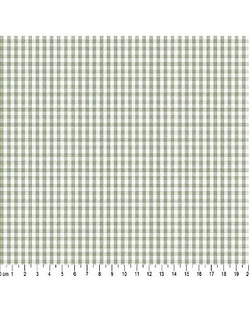 Tricoline Xadrez Pequeno Fio Tinto Verde Nalva 50cm x 1,50mt