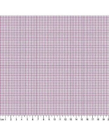 Tricoline Xadrez 1XM (Roxo) 100% Algodão 50cm x 1,50mt