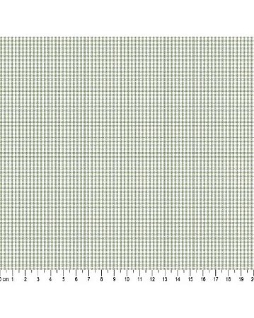 Tricoline Xadrez 1XM (Verde Nalva) 100% Algodão 50cm x 1,50m