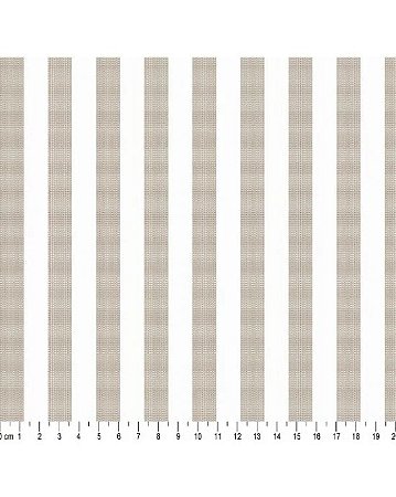 Tricoline Fio Tinto Listrado 230 Bege Forte 50cm x 1,50mt