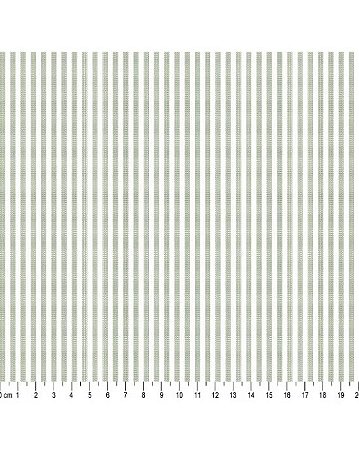 Tricoline Listrado L.227 Verde Nalva 100% Alg. 50cm x 1,50mt